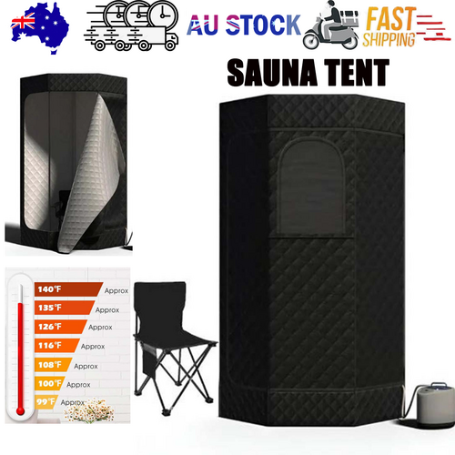 Portable Steam Sauna Tent | Home Use | With Foldable Chair & Remote | Detox & Weight Loss
