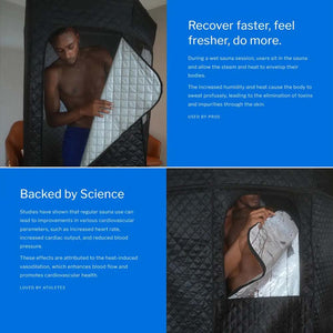 Portable Steam Sauna Tent | Home Use | With Foldable Chair & Remote | Detox & Weight Loss