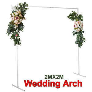 Wedding Arch White Square Backdrop | Flower Display Stand | Background 2.2M