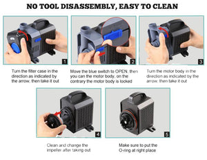 140W 16000L/H Submersible Aquarium Fountain Pond | Marine Water Pump | Fish Tank | NEW