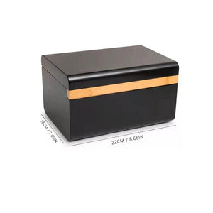 Wooden Storage Chest | Movable Tray | Lockable Stash Box | Rolling Tray | Gift