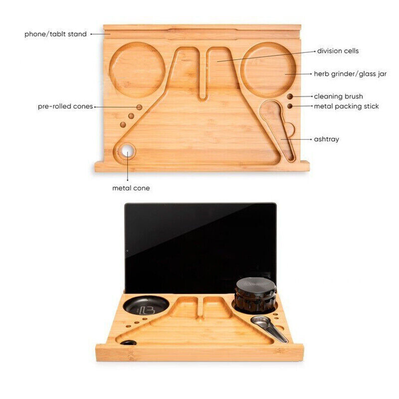 Wooden Storage Chest | Movable Tray | Lockable Stash Box | Rolling Tray | Gift