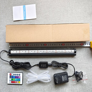 38cm LED Aquarium Lights | Submersible Air Bubble RGB Light | Fish Tank Underwater