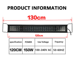 120CM 150W 244LED Aquarium LED Lighting | Marine Aqua Fish Tank Light | NEW