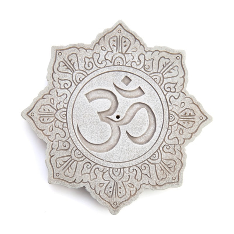 Stone Om Incense Burner | Yoga Meditation Accessory | Spiritual Gift