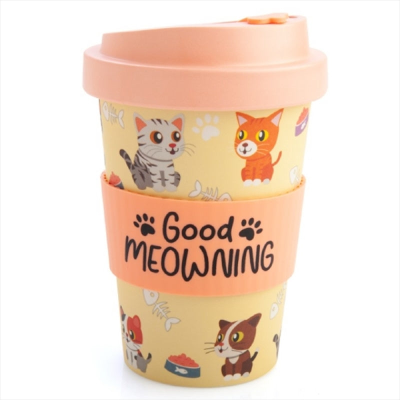 Cat Bamboo Cup | Eco-Friendly & Stylish