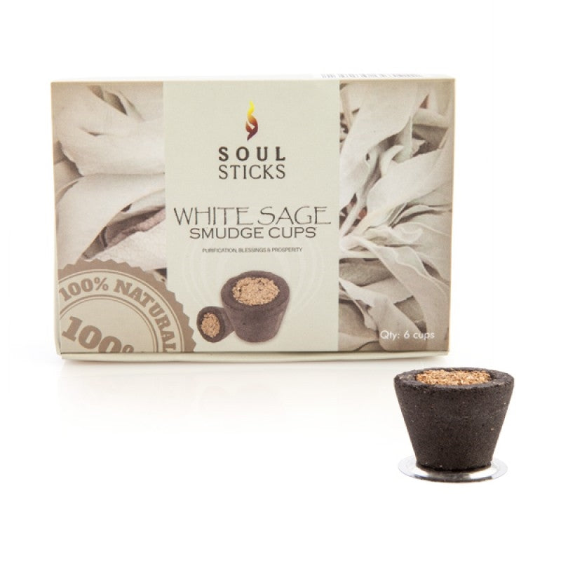 Soul Sticks White Sage Incense Cup | Set of 6