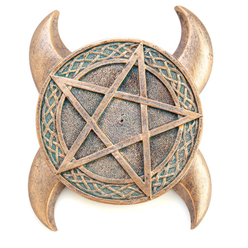 Pentacle Moons Incense Burner | Mystical Home Décor | Aromatherapy Accessory