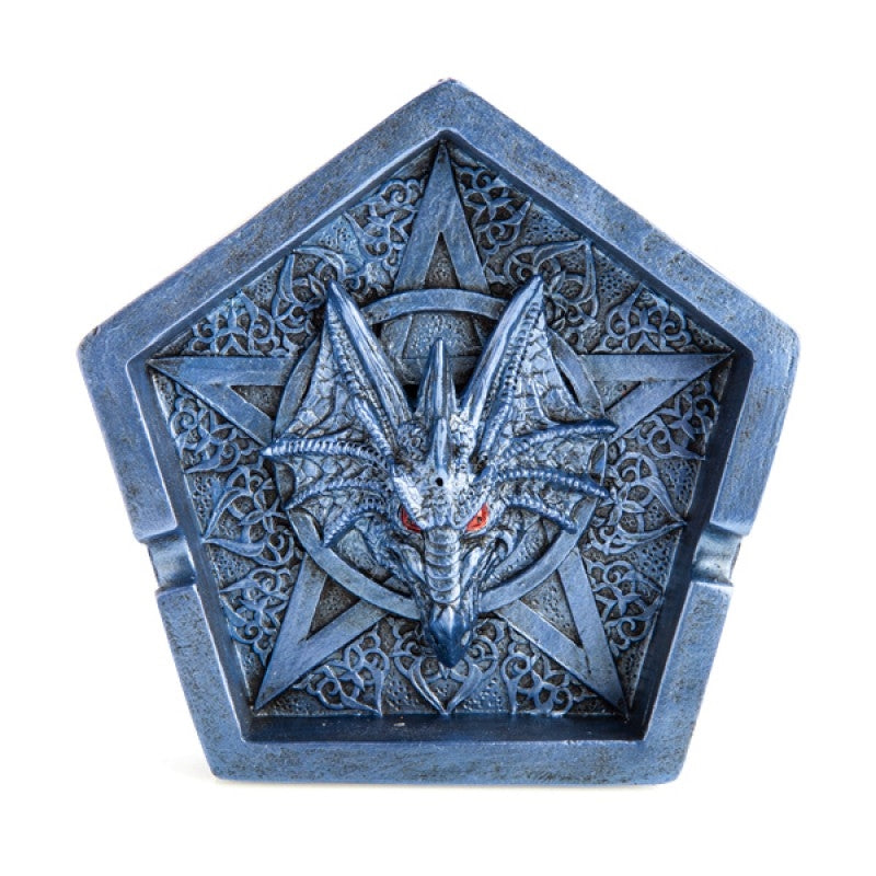 Ice Dragon Pentacle Incense Burner | Fantasy Décor | Backflow Incense Burner