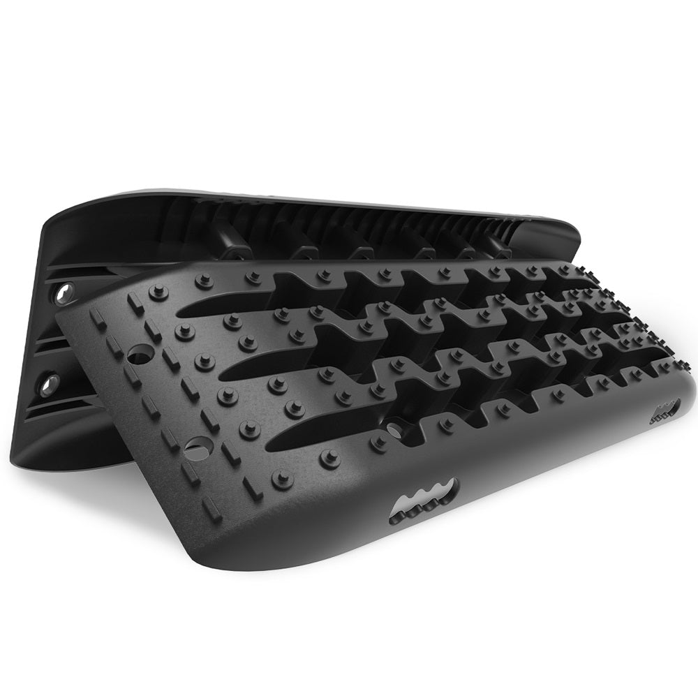 X-BULL Recovery Track Board Kit | Black | 4x4 Sand, Snow, Mud Traction with Mounting Straps