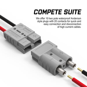 10x Anderson Plug | Anderson Style Plug Connectors | 50AMP | 6AWG | 12-24V DC Power Tool