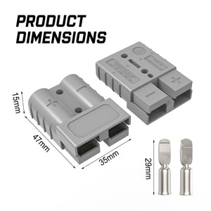10x Anderson Plug | Anderson Style Plug Connectors | 50AMP | 6AWG | 12-24V DC Power Tool