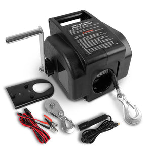 X-BULL 5000LBS Electric Boat Winch 12V | Portable Detachable | Marine Ship Trailer Winch