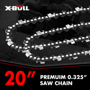 X-BULL Chainsaw Bar & Chain | 20" | 0.325 Pitch | 76 Link | Universal Fit