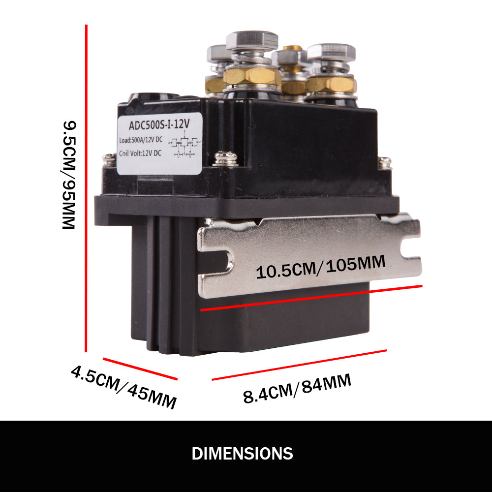X-BULL Winch Solenoid Relay Controller | 500A DC Switch | 4WD | 9500LBS-17000LBS | 4x4