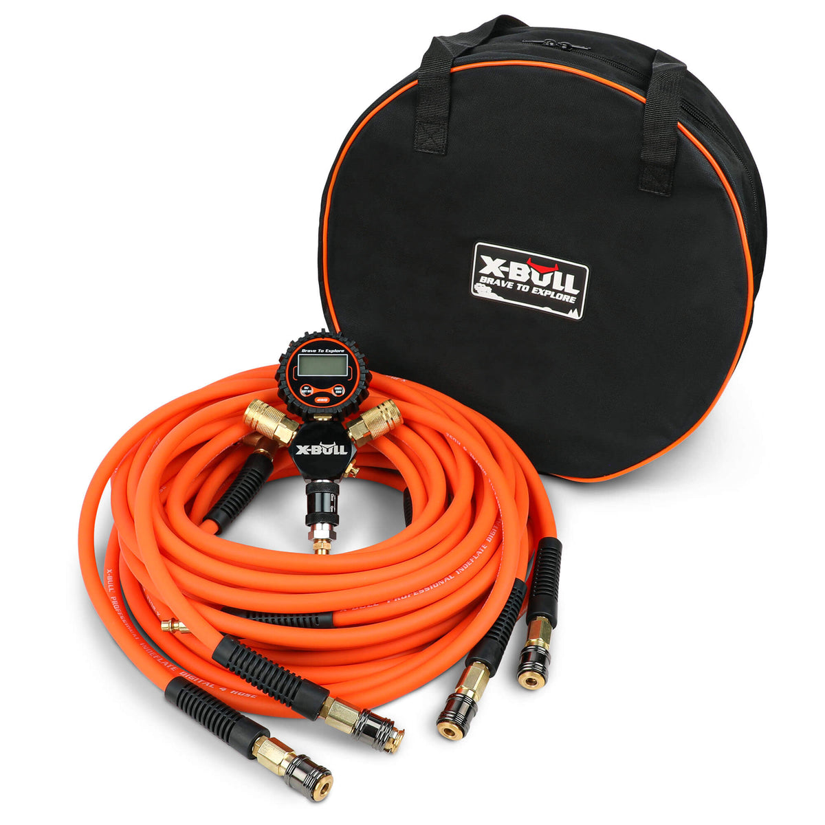 X-BULL Indeflate Digital 4-Hose System | 4-Tire Inflation & Deflation Equalizer