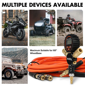 X-BULL Indeflate Digital 4-Hose System | 4-Tire Inflation & Deflation Equalizer