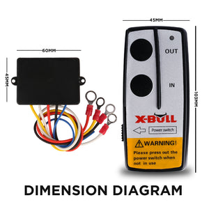 X-BULL 2x Wireless Winch Remote Control | 12 Volt | 150ft Handset Switch | 4WD