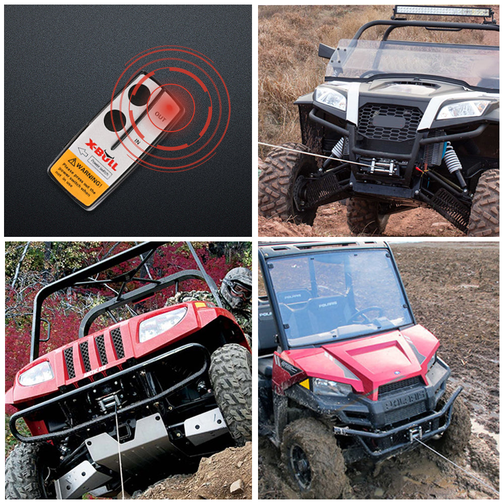 X-BULL 2x Wireless Winch Remote Control | 12 Volt | 150ft Handset Switch | 4WD