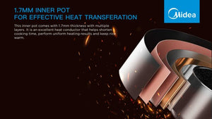 Midea 5L Rice Cooker | Efficient Cooking, Large Capacity