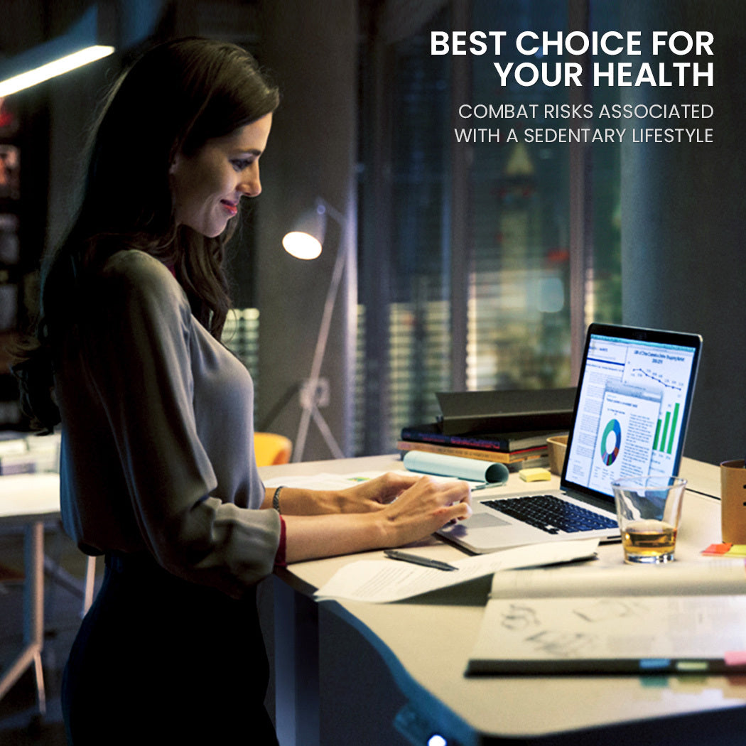 FORTIA Dual-Motor Adjustable Sit-Stand Corner Desk | 98W x 98W x 48D | White Frame