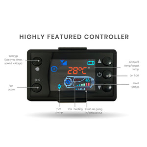 Thermomate Diesel Heater 12V | 5kW Caravan Tank | Remote | Camper Trailer | Van | Air | Motorhome | RV Parking