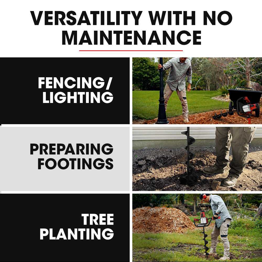 BAUMR-AG Electric Post Hole Auger Digger | 1500W | Heavy Duty Earth Drill