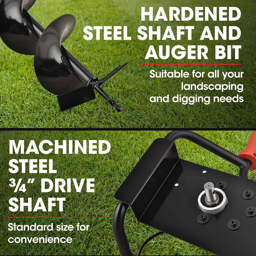 BAUMR-AG Electric Post Hole Auger Digger | 1500W | Heavy Duty Earth Drill