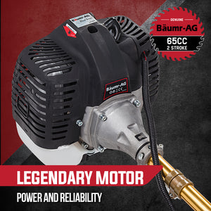 Baumr-AG Brushcutter | 65cc | Whipper Snipper | Multi Tool | Trimmer & Pole Attachments