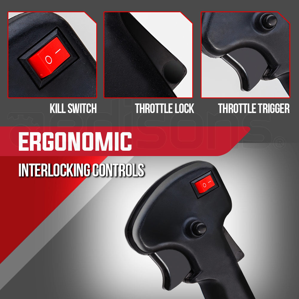 Baumr-AG Brushcutter | 65cc | Whipper Snipper | Multi Tool | Trimmer & Pole Attachments