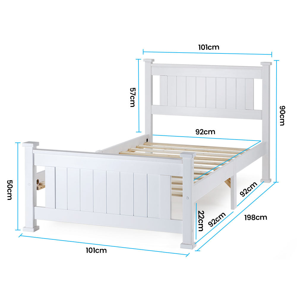 Kingston Slumber | Single Wooden Bed Frame | Kids & Adults Bedroom Furniture