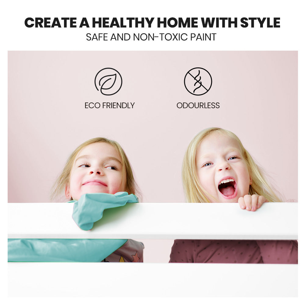 KINGSTON SLUMBER Kids Single Loft Bed Frame | Pull-Out Desk, Storage Drawers & Cabinet | White