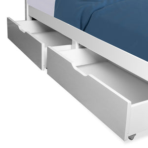 Kingston Slumber Trundle Under-Bed Storage Drawers | 2-Piece Set | White