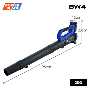 POWERBLADE BW4 20V Cordless Electric Leaf Blower Kit | Battery & Fast Charger Included