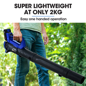 POWERBLADE BW4 20V Cordless Electric Leaf Blower Kit | Battery & Fast Charger Included