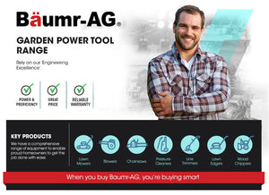 BAUMR-AG Leaf Blower Vacuum | Cordless Petrol 2-Stroke | Handheld Garden Vac