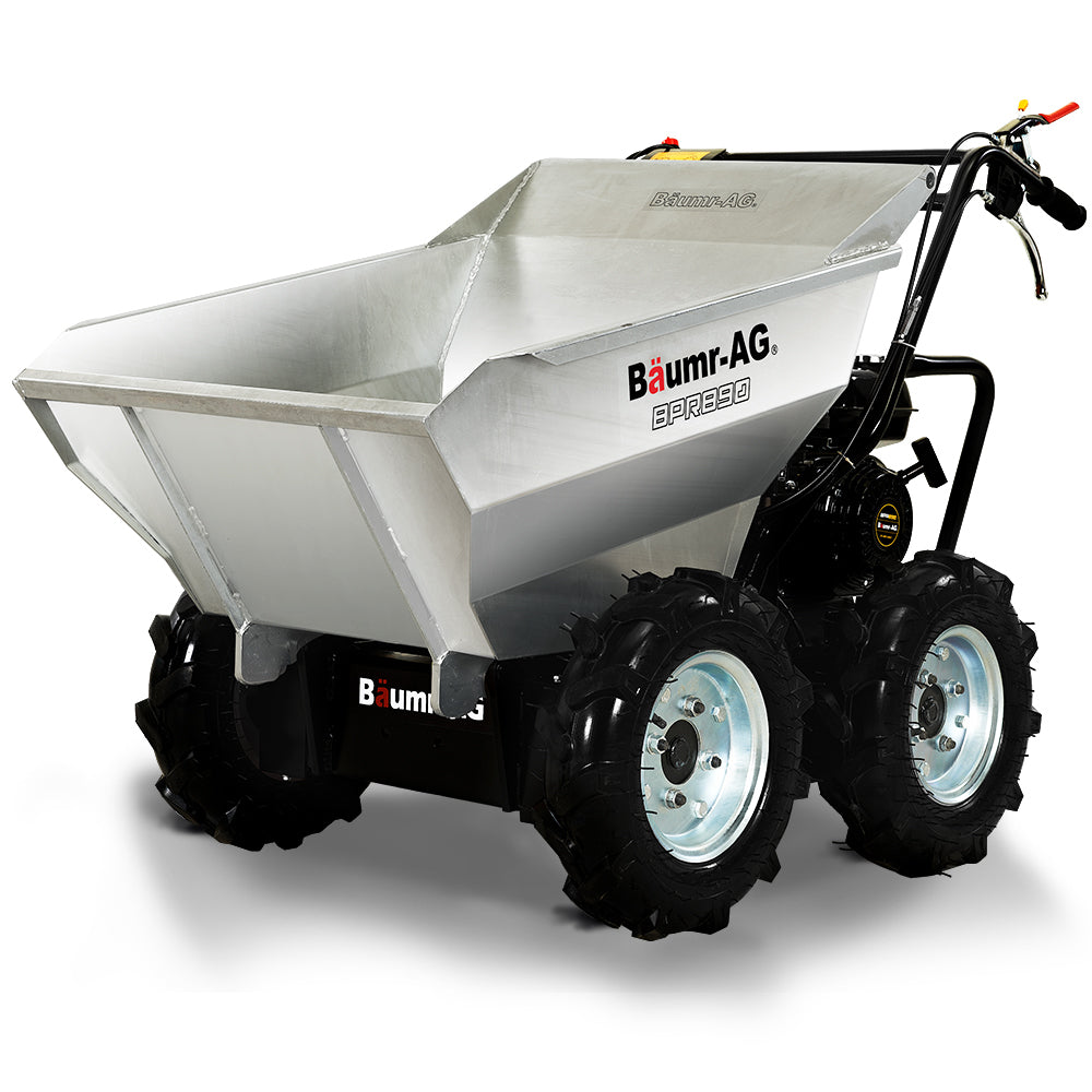 BAUMR-AG Mini Motorised Dumper | Tracked Petrol Powered Wheelbarrow