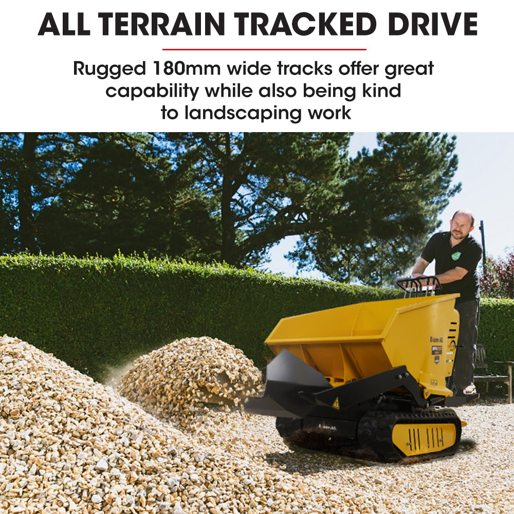 BAUMR-AG Ride-On Motorised Wheelbarrow | 10HP | 306cc Petrol Engine | 500kg Capacity