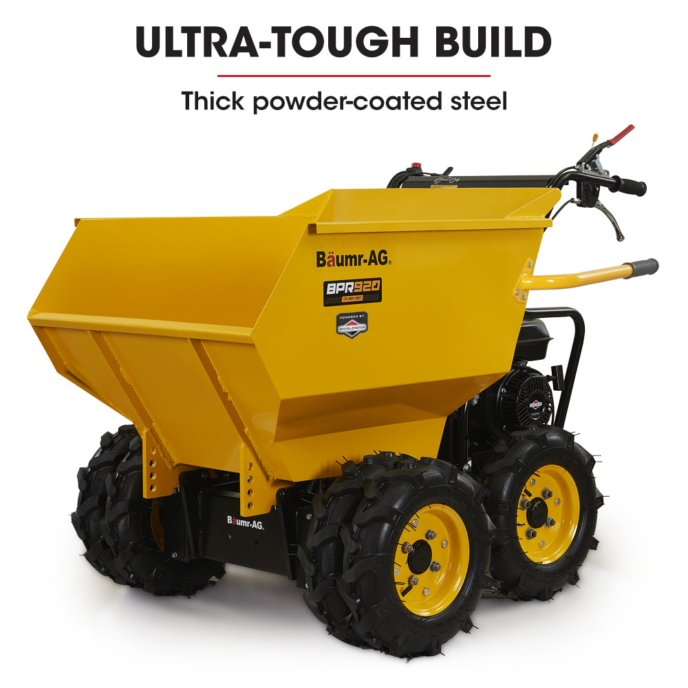 Baumr-AG 6-Wheel Motorised Wheelbarrow | Dumper | Briggs & Stratton CR950 | 500kg Capacity