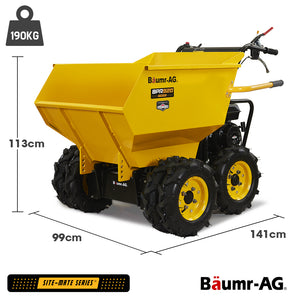 Baumr-AG 6-Wheel Motorised Wheelbarrow | Dumper | Briggs & Stratton CR950 | 500kg Capacity