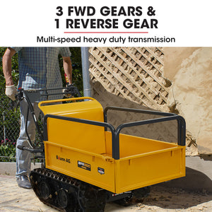 Baumr-AG Motorised Tracked Wheelbarrow Dumper | Briggs & Stratton CR950 Engine | 300kg Capacity