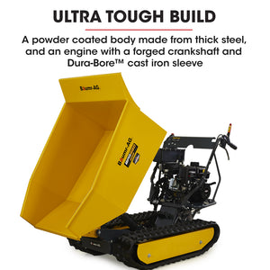Baumr-AG Motorised Tracked Wheelbarrow Dumper | Briggs & Stratton CR950 Engine | 500kg Capacity