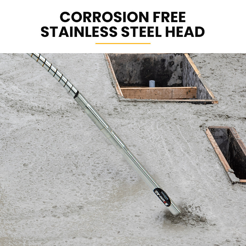 BAUMR-AG CVS286 | 6m x 28mm Concrete Vibrating Shaft | Australian Standard 3-Claw Drive Coupler