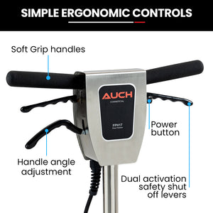 Auch 17" Commercial Orbital Scrubber & Polisher | Hard Floor Buffer, Carpet Cleaner, 12L Solution Tank, 2 Brushes