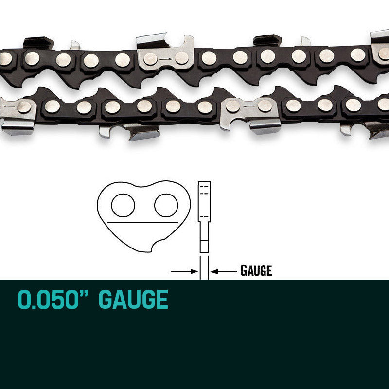 BAUMR-AG Chainsaw Chain | 12" Bar Replacement | 3/8 .050 Gauge DL 44