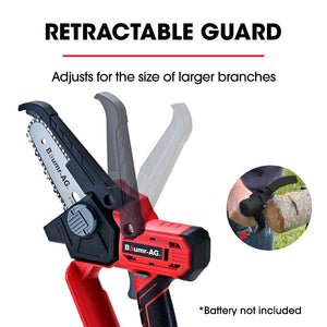 Baumr-AG SW1 20V Cordless Mini Chainsaw | Skin Only | Electric Battery-Powered Tree Pruner