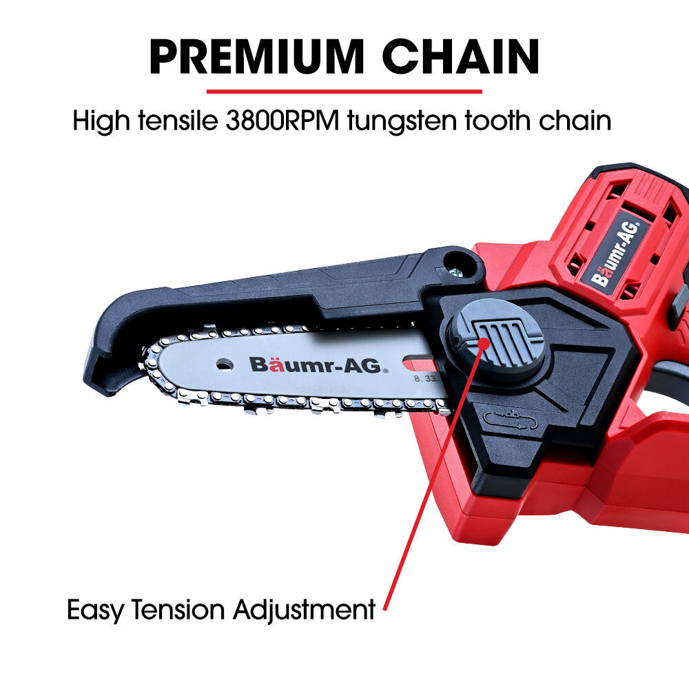 Baumr-AG SW1 20V Cordless Mini Chainsaw | Skin Only | Electric Battery-Powered Tree Pruner