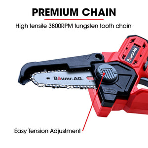 Baumr-AG SW1 20V Cordless Mini Chainsaw | Skin Only | Electric Battery-Powered Tree Pruner