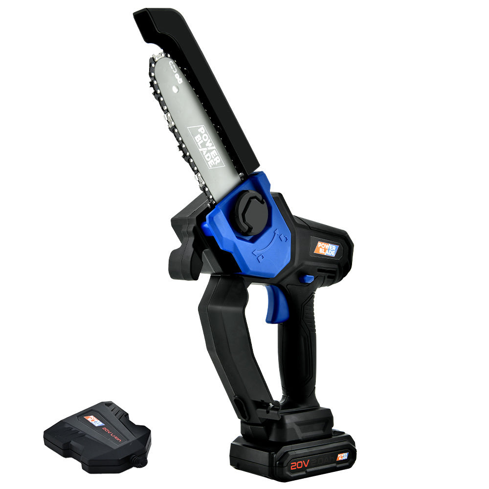 POWERBLADE SW6 | 20V Cordless Mini Chainsaw Kit | Electric Tree Pruner | Battery & Fast Charger