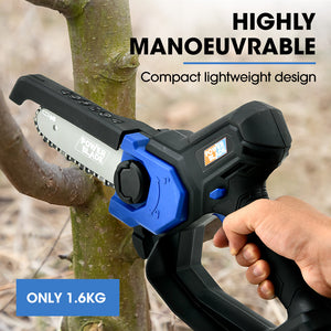 POWERBLADE SW6 | 20V Cordless Mini Chainsaw Kit | Electric Tree Pruner | Battery & Fast Charger